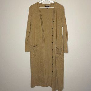 Banana Republic Buttoned Sweater Duster, size XS, camel